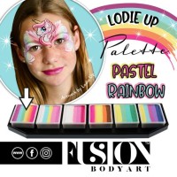 Fusion Body Art Lodie Up Cute Pastel Rainbow Palette (FUSION  Lodie Up Cute Pastel)